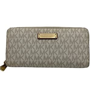 MICHAEL KORS Signature Jet Set Zip Around Wallet